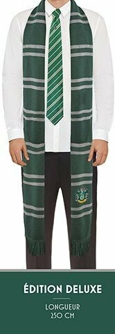 BUFANDA SLYTHERIN EDICION DELUXE HARRY POTTER CINE REPLICAS