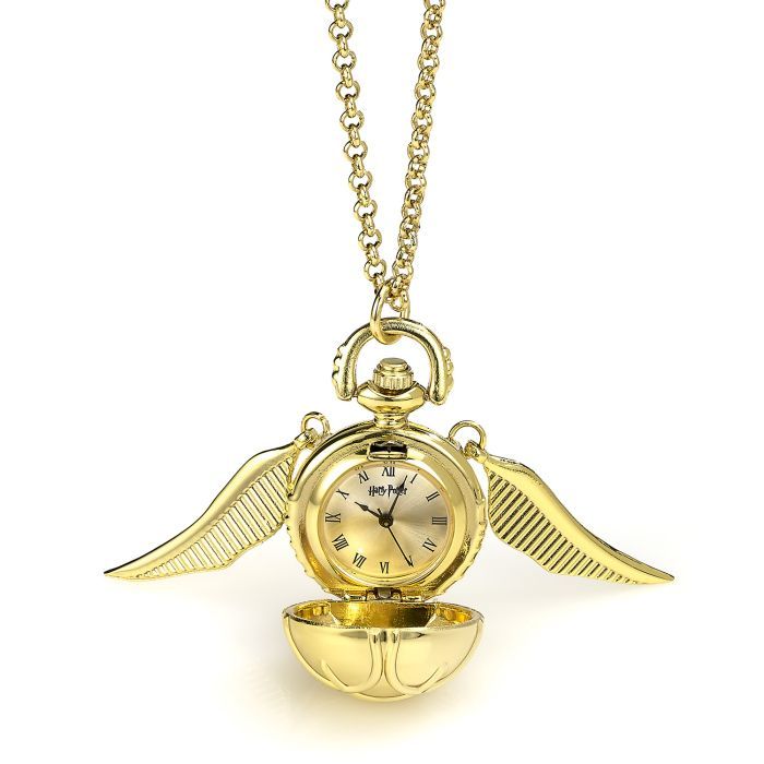 RELOJ COLGANTE SNITCH DORADA HARRY POTTER THE CARAT SHOP