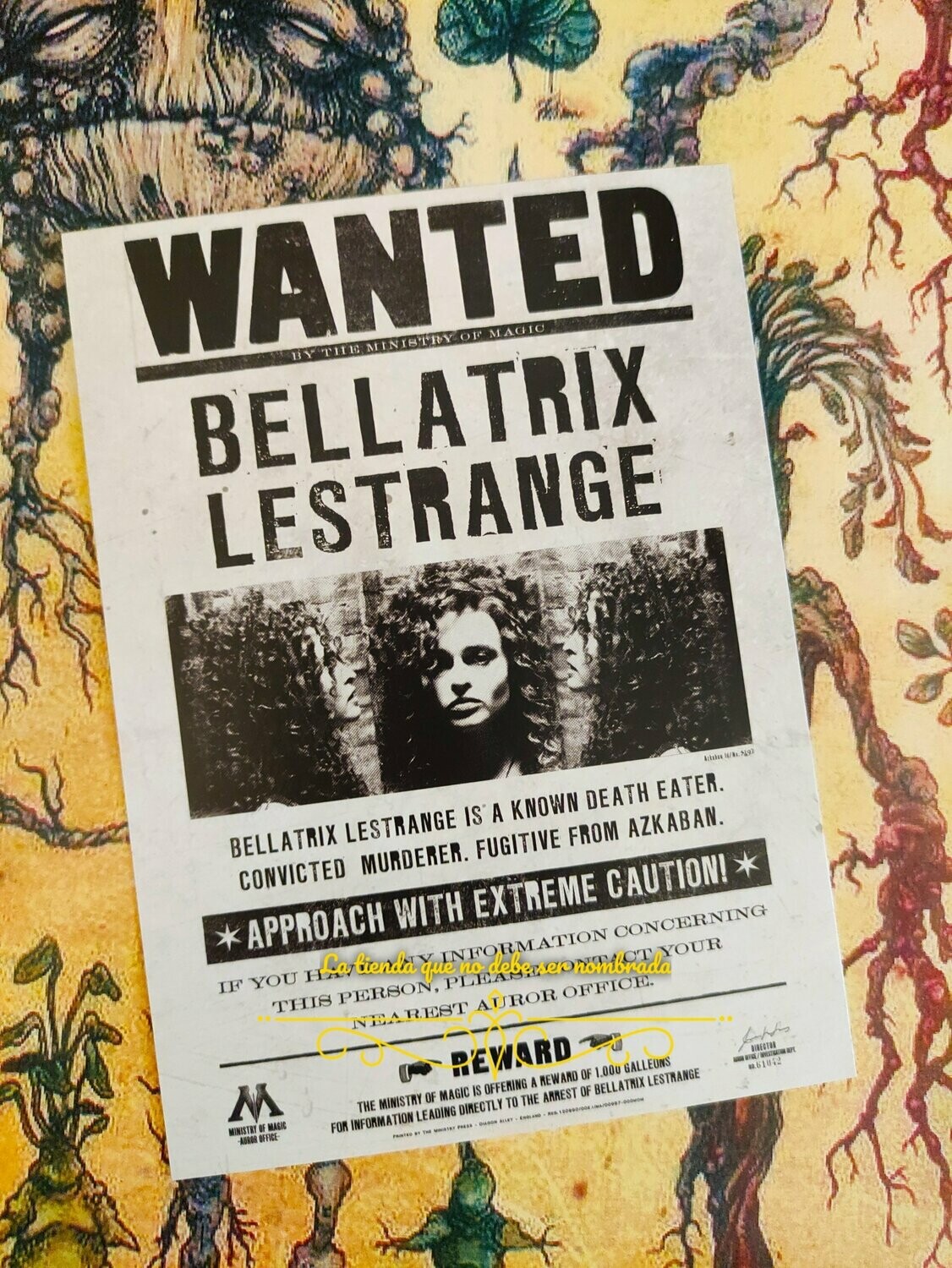 POSTAL WANTED BELLATRIX LESTRANGE MINALIMA