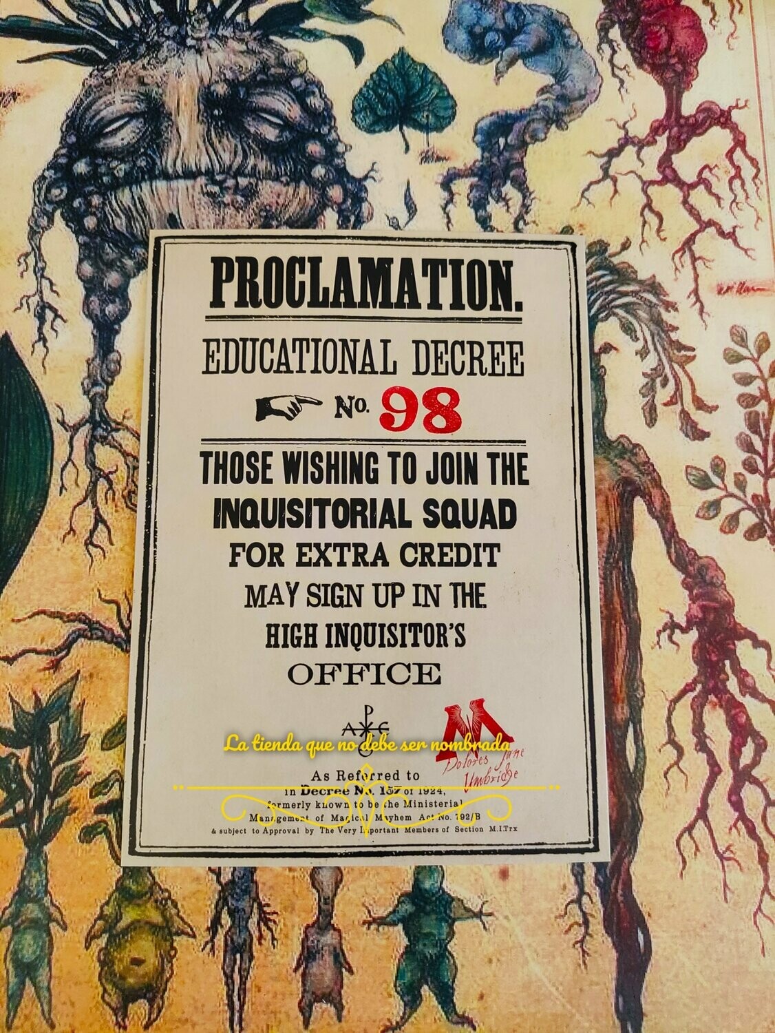 POSTAL PROCLAMATION Nº98 HARRY POTTER MINALIMA