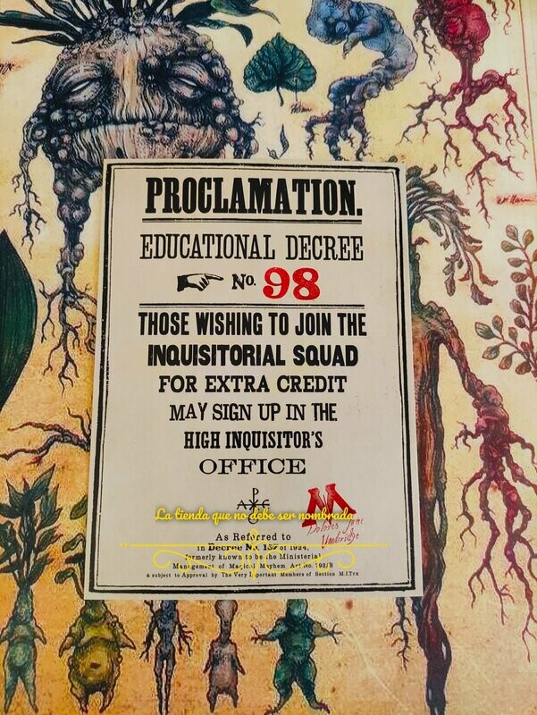 POSTAL PROCLAMATION Nº98 HARRY POTTER MINALIMA
