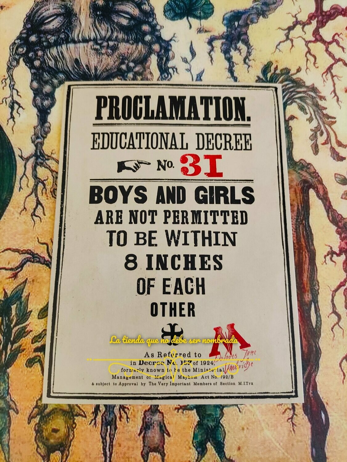 POSTAL PROCLAMATION Nº31 HARRY POTTER MINALIMA