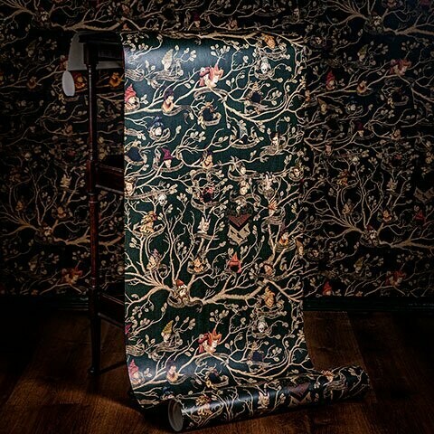 PAPEL PARED FAMILY BLACK TAPESTRY MINALIMA HARRY POTTER