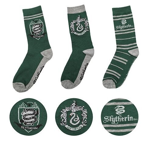 SET CALCETINES SLYTHERIN HARRY POTTER CINE REPLICAS