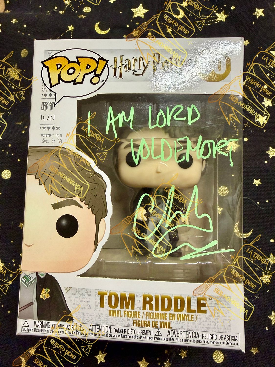 FUNKO POP Nº60 FIRMADO POR TOM RIDDLE (CHRISTIAN COULSON)