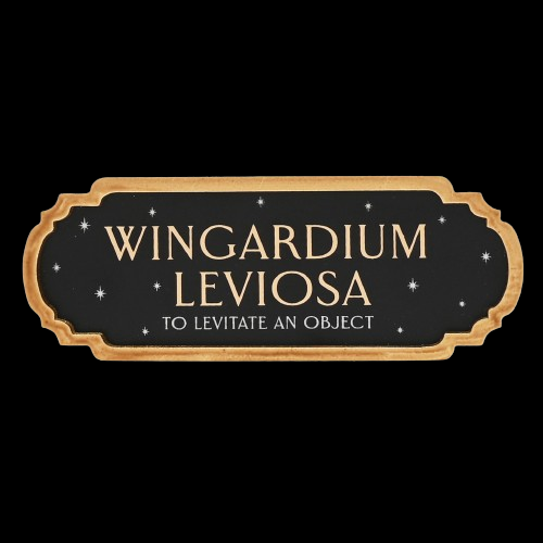 CARTELERIA 3D WINGARDIUM LEVIOSA ALUMBRA OSCURIDAD HARRY POTTER