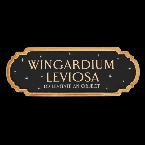 CARTELERIA 3D WINGARDIUM LEVIOSA ALUMBRA OSCURIDAD HARRY POTTER