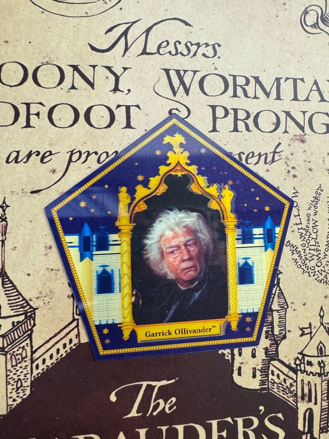 CROMO HOLOGRAFICO GARRICK OLLIVANDER HARRY POTTER