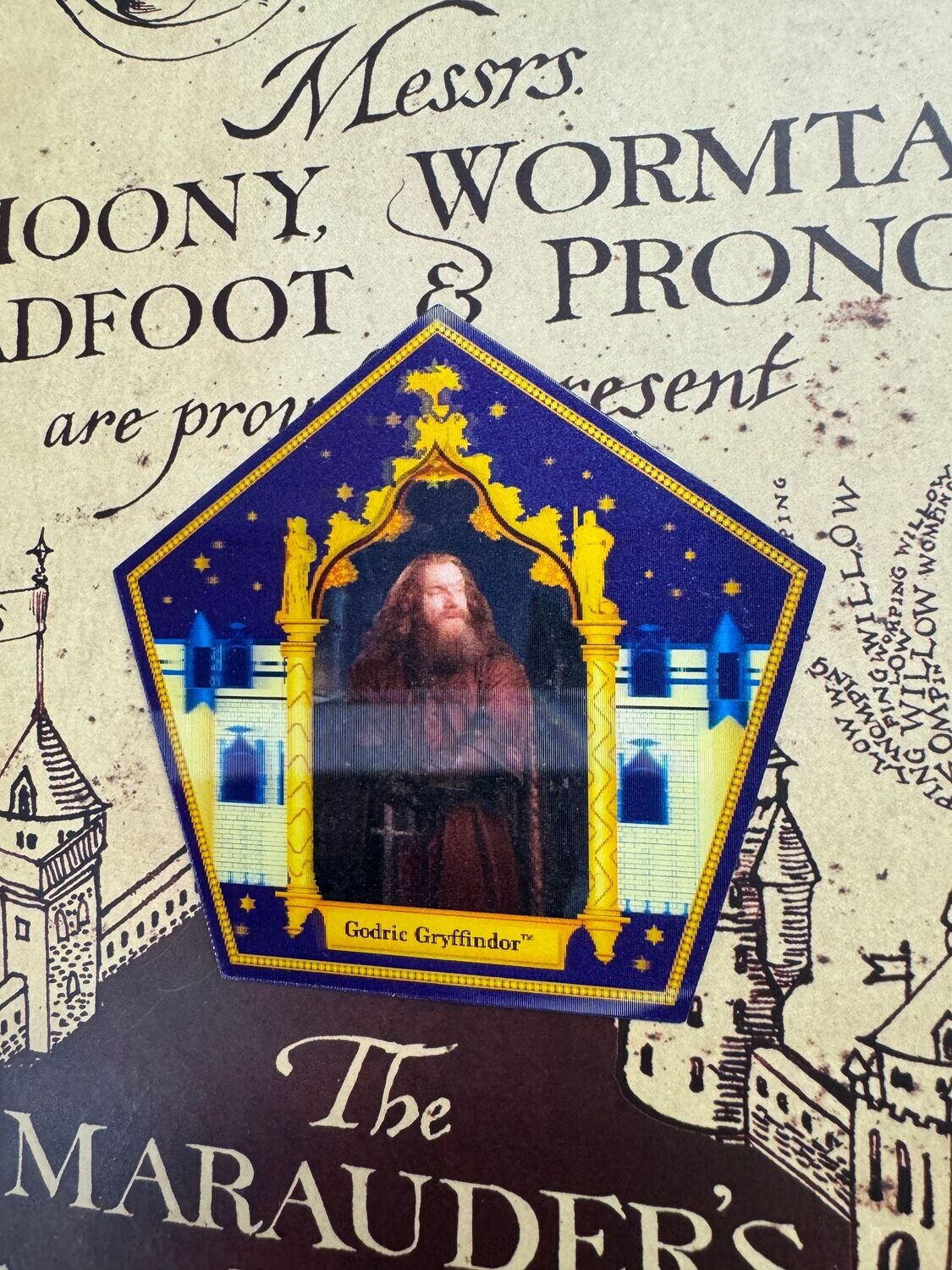 CROMO HOLOGRAFICO GODRIC GRYFFINDOR HARRY POTTER