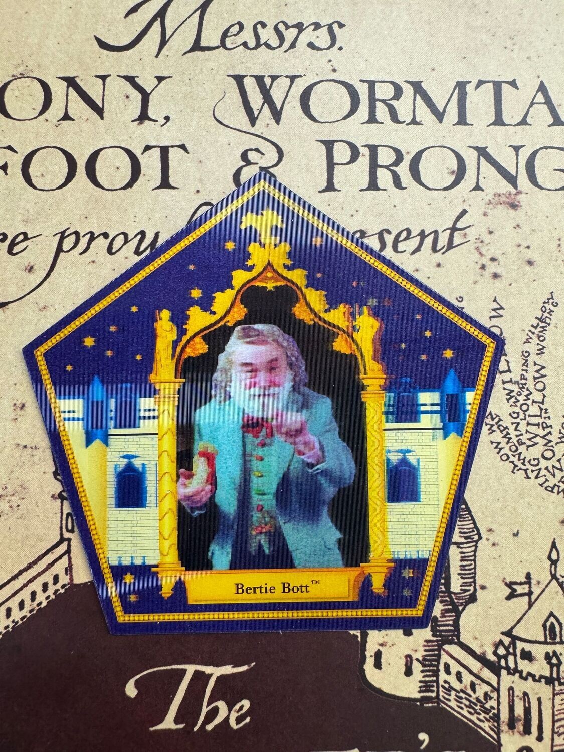 CROMO HOLOGRAFICO BERTIE BOTT HARRY POTTER