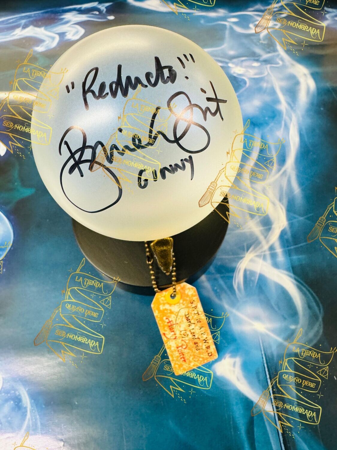 REPLICA PROFECIA FIRMADA POR GINNY WEASLEY (BONNIE WRIGHT) REPLICA PROFECIA FIRMADA POR GINNY WEASLEY (BONNIE WRIGHT)