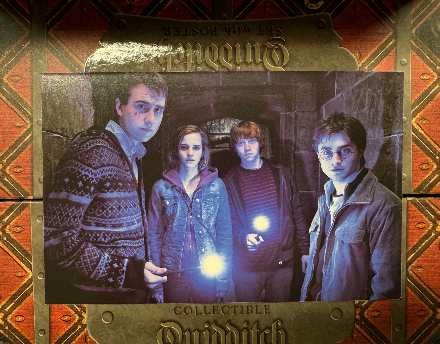 POSTAL NEVILLE, HERMIONE, HARRY Y RON