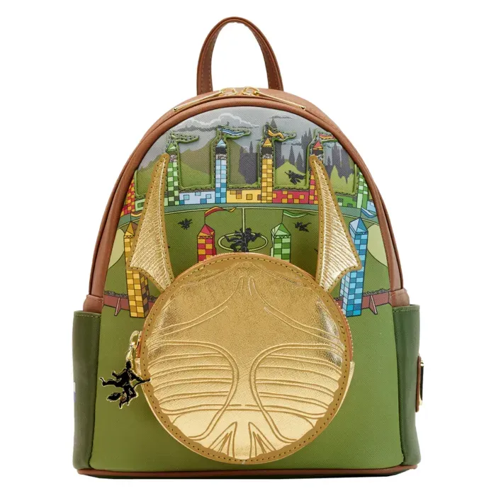 MOCHILA SNITCH DORADA HARRY POTTER LOUNGEFLY