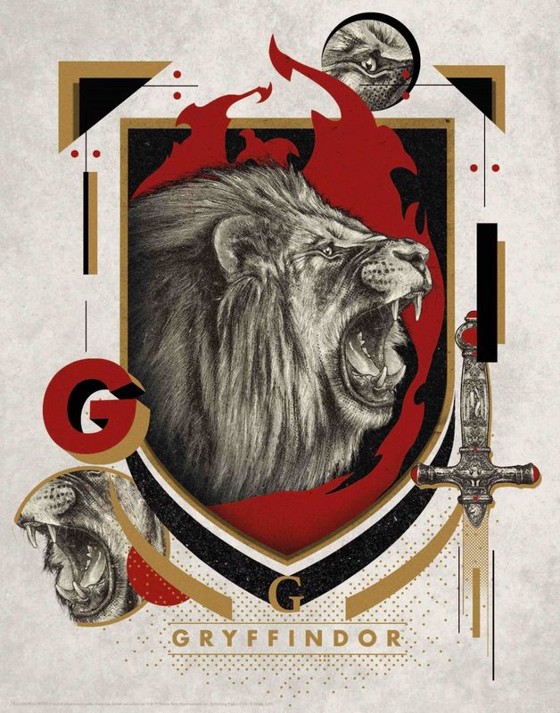 LAMINA ART PRINT GRYFFINDOR LIMITED EDITION HARRY POTTER