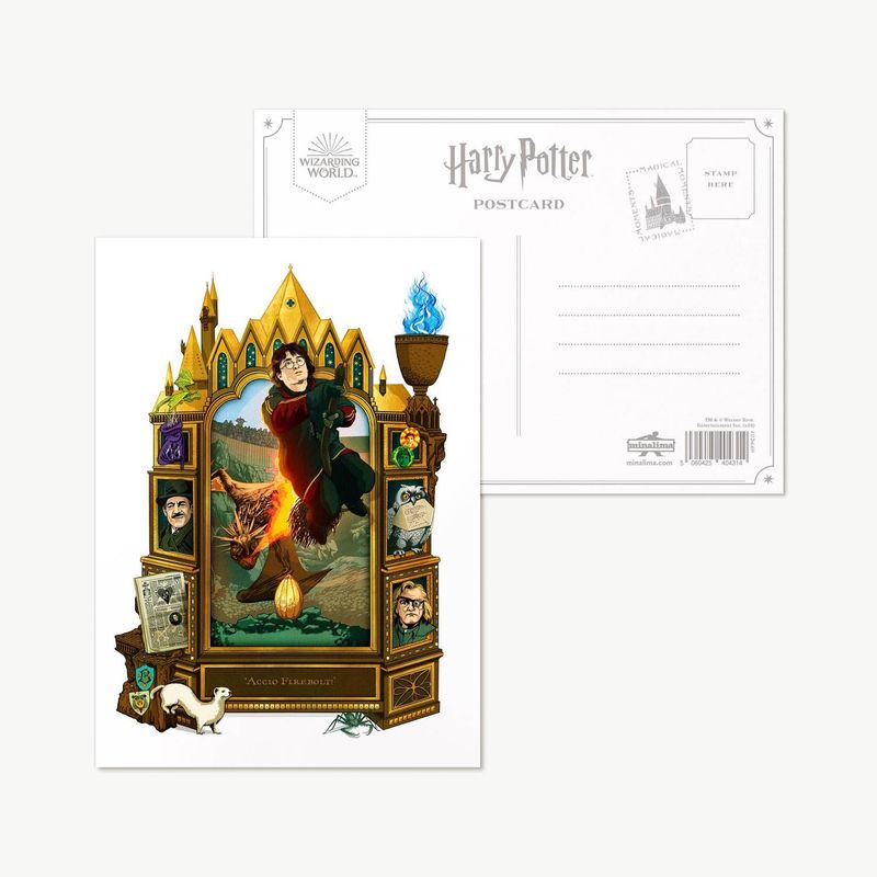 POSTAL HARRY POTTER Y EL CALIZ DE FUEGO MINALIMA HARRY POTTER
