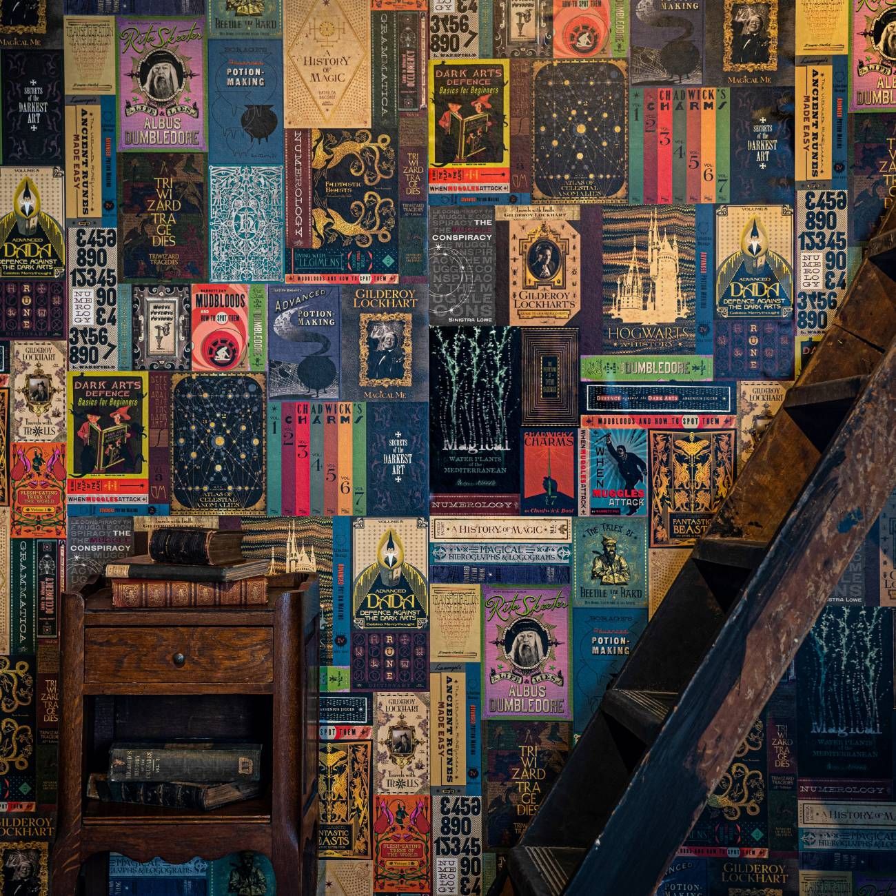PAPEL PARED BIBLIOTECA HOGWARTS MINALIMA HARRY POTTER