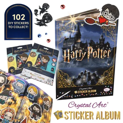ALBUM PEGATINAS CRYSTAL ART HARRY POTTER