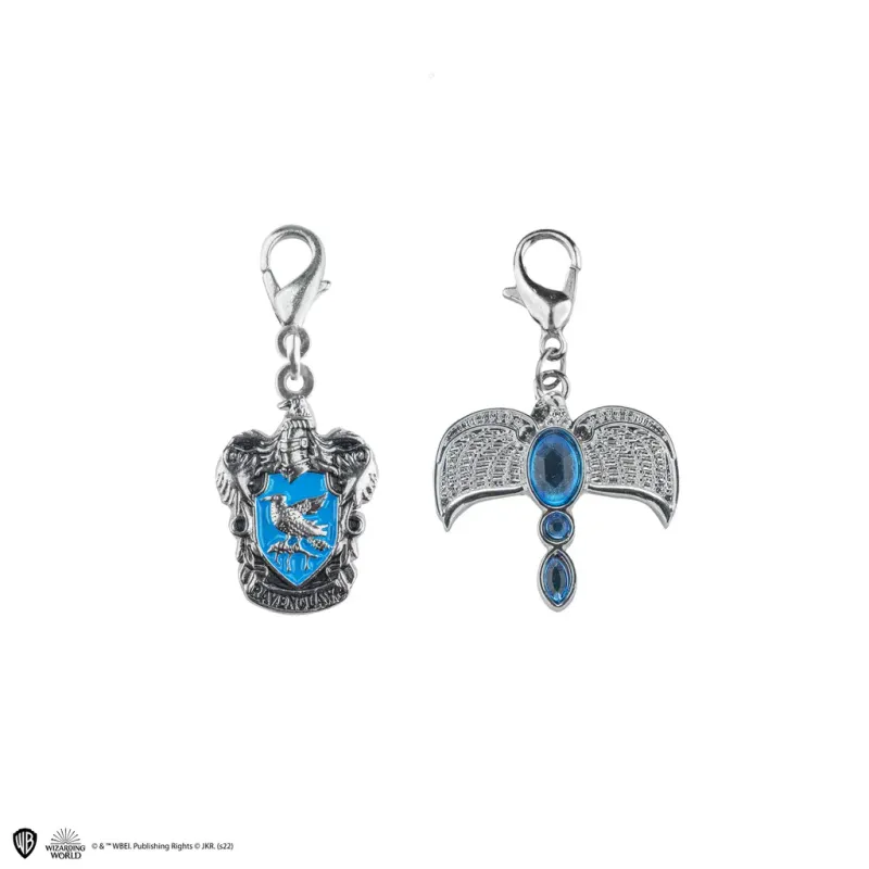 SET 2 CHARMS DIADEMA & ESCUDO RAVENCLAW HARRY POTTER