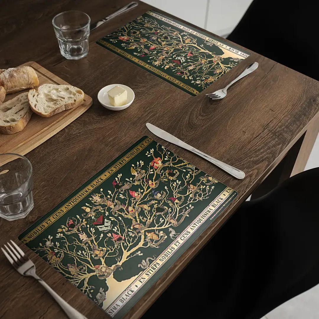 SET 4 MANTELES FAMILIA BLACK HARRY POTTER