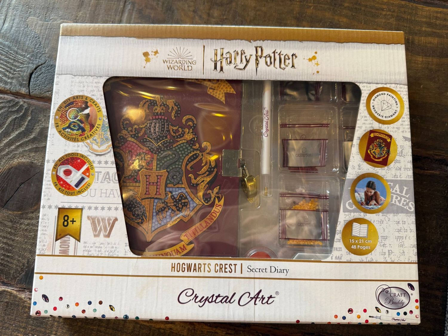 CRYSTAL ART DIARIO SECRETO HOGWARTS HARRY POTTER CRYSTAL ART DIARIO SECRETO HOGWARTS HARRY POTTER