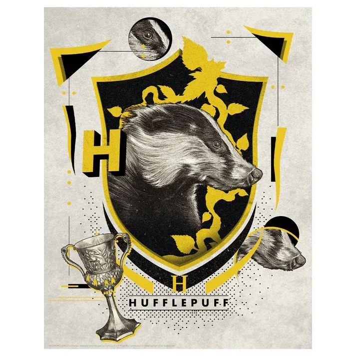 LITOGRAFIA PRINT HUFFLEPUFF LIMITED EDITION HARRY POTTER