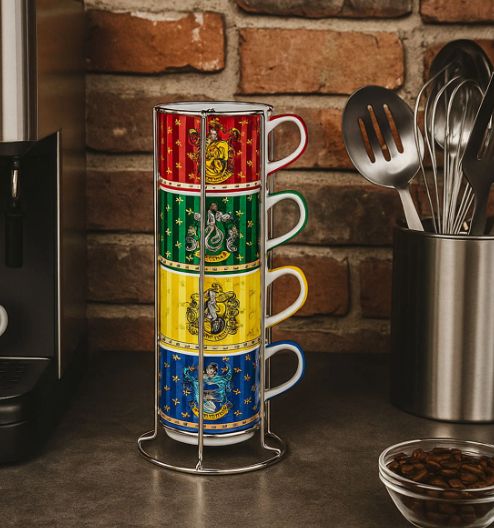 SET TAZAS EXPRESO CASAS HOGWARTS HARRY POTTER