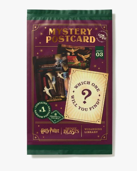 SOBRE POSTAL MISTERIOSO LIBRERIA MAGICA SERIE 3 MINALIMA HARRY POTTER