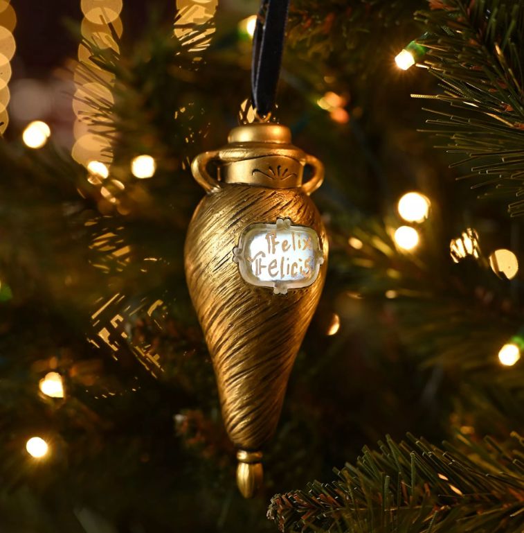 ADORNO NAVIDAD FELIX FELICIS C/LUZ HARRY POTTER