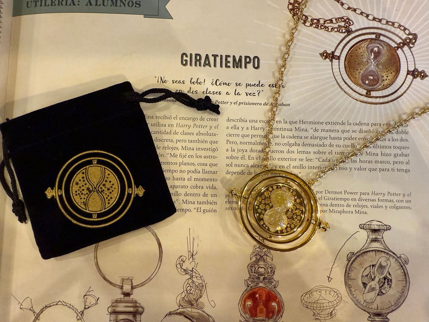 COLLAR GIRATIEMPOS HERMIONE GRANGER HARRY POTTER