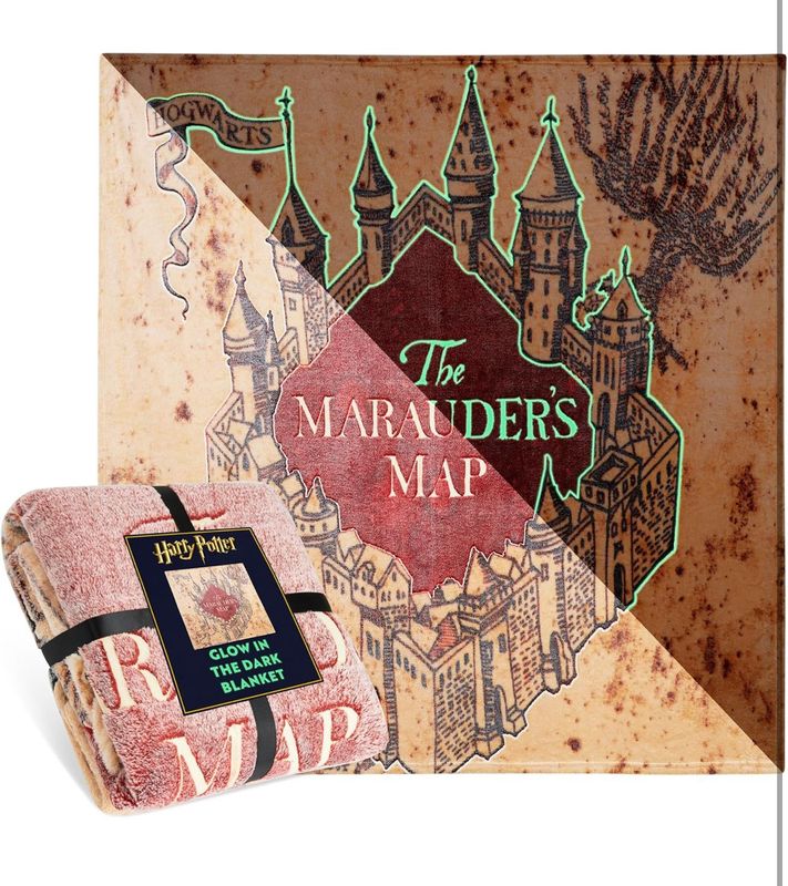 MANTA MAGICA MAPA MERODEADOR BRILLA OSCURIDAD HARRY POTTER