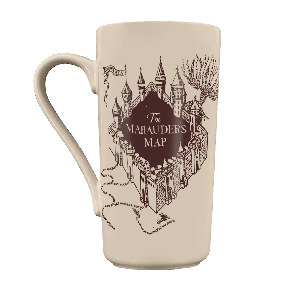 TAZA LATTE MAPA DEL MERODEADOR HARRY POTTER