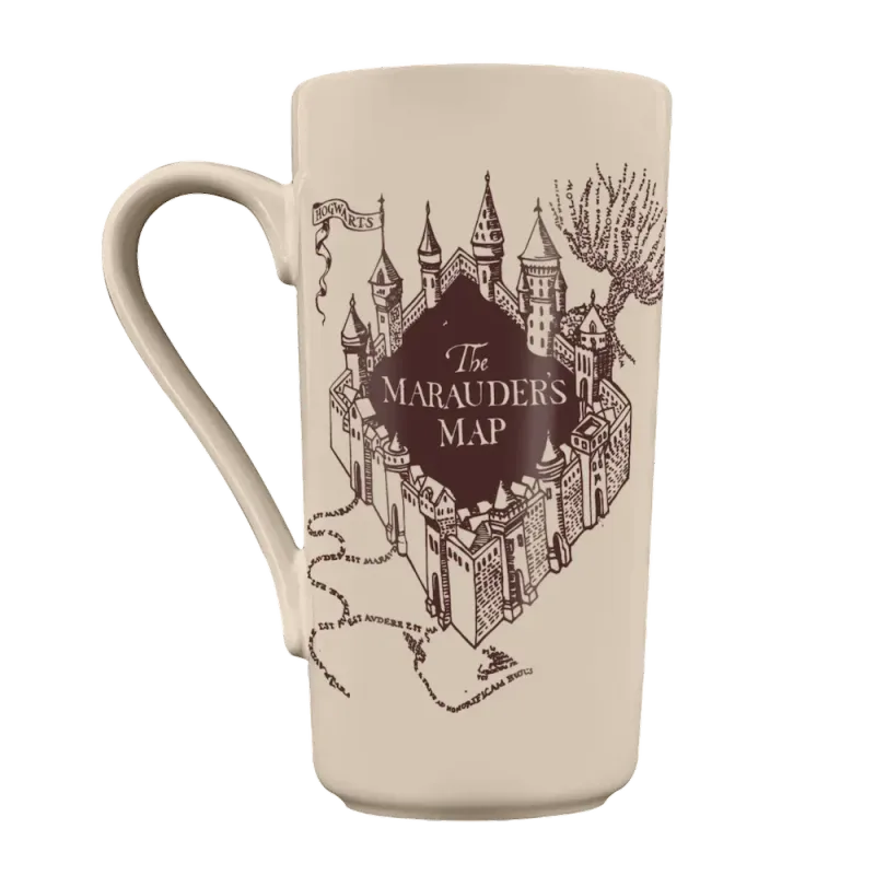 TAZA LATTE MAPA DEL MERODEADOR HARRY POTTER