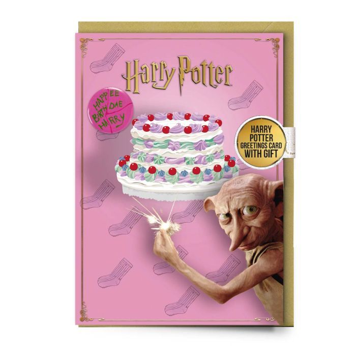 POSTAL DOBBY & CHAPA TARTA HARRY POTTER