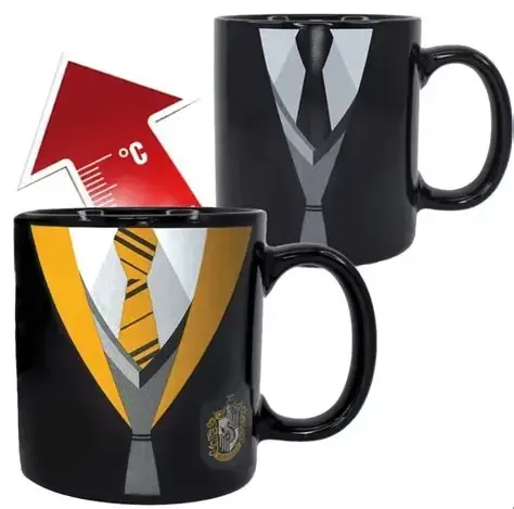 TAZA TERMICA UNIFORME CAMBIA HUFFLEPUFF HARRY POTTER