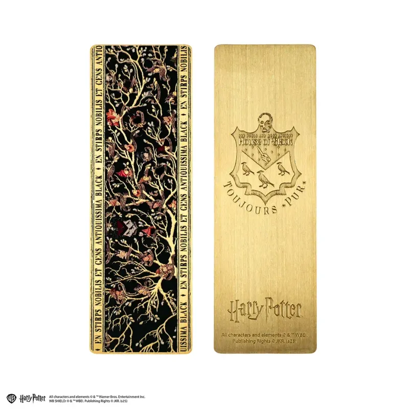 MARCAPAGINAS METALICO FAMILIA BLACK HARRY POTTER