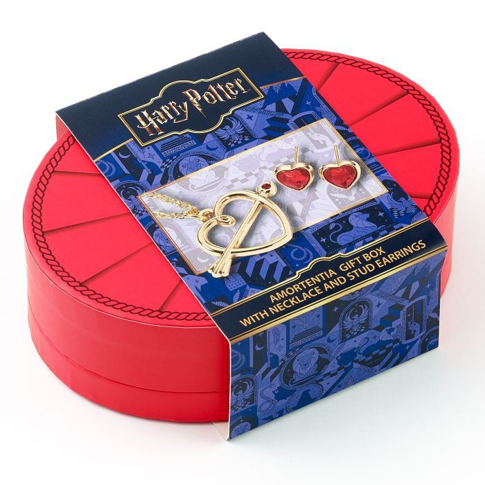 PREVENTA - BAUL AMORTENTIA COLLAR & PENDIENTES HARRY POTTER
