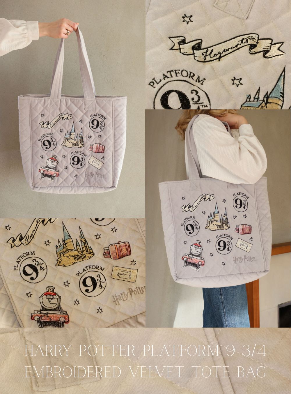PREVENTA - BOLSA TERCIOPELO PLATAFORMA 93/4 HARRY POTTER