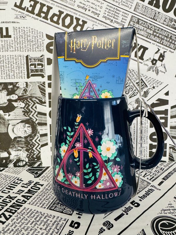 TAZA RELIQUIAS MUERTE & CHOCOLATE CAMBIA COLOR MAGICO HARRY POTTER