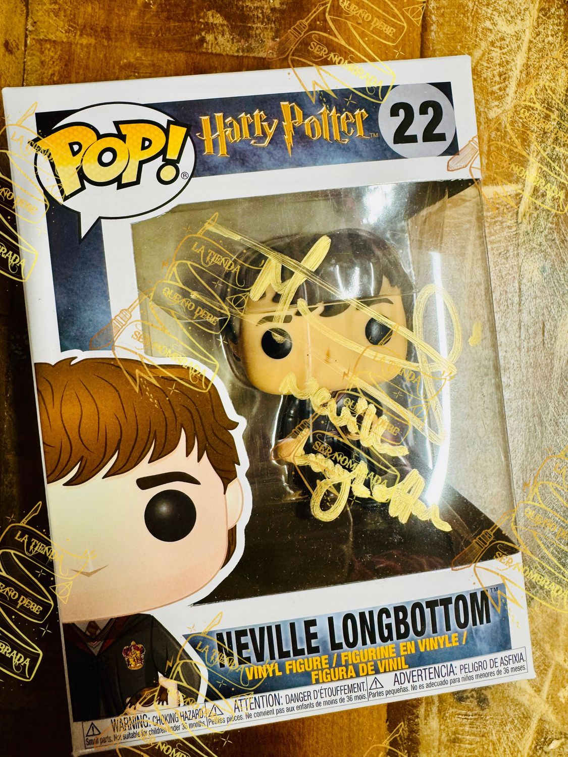 FUNKO POP Nº22 DESCATALOGADO FIRMADO POR NEVILLE LONGBOTTOM (MATTHEW LEWIS)