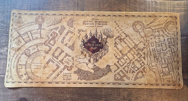 ALFOMBRILLA ESCRITORIO MAPA MERODEADOR HARRY POTTER