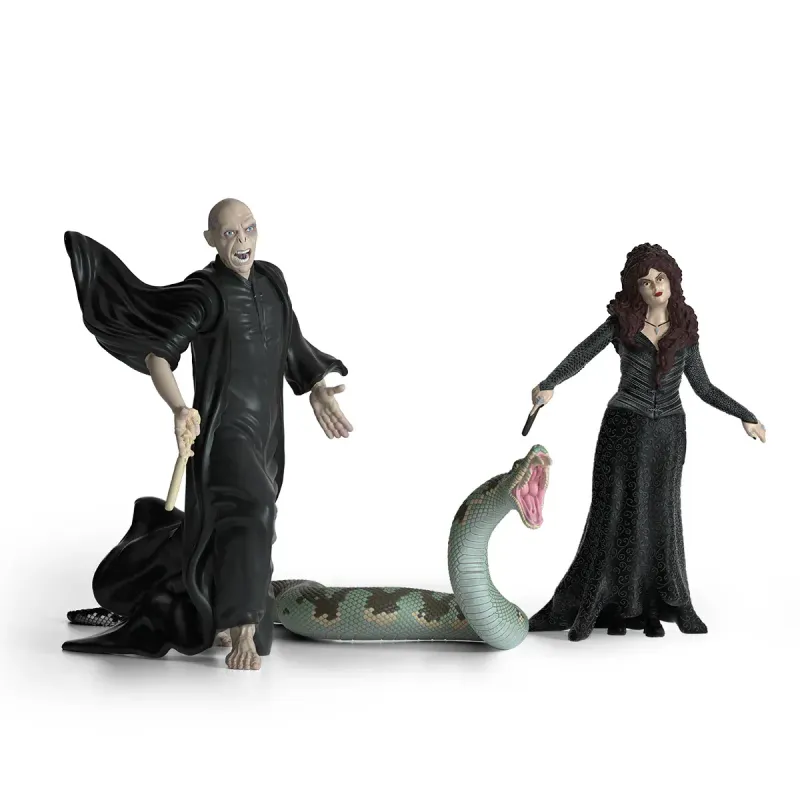 FIGURA LORD VOLDEMORT & NAGINI & BELLATRIX LESTRANGE HARRY POTTER SCHLEICH