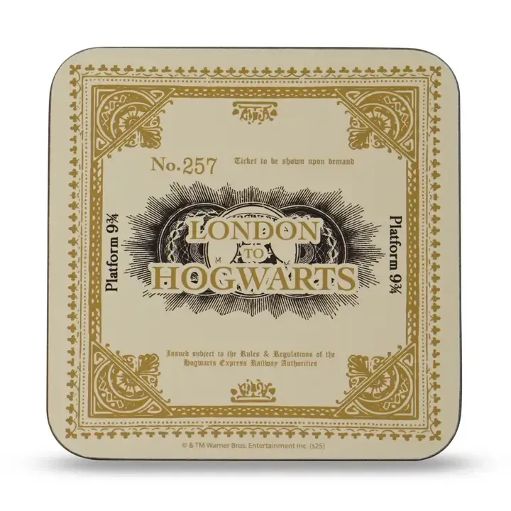 POSAVASOS BILLETE PLATAFORMA LONDON TO HOGWARTS HARRY POTTER