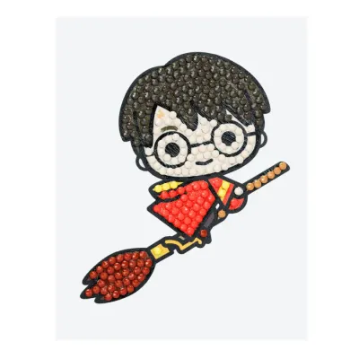 PEGATINA HARRY ESCOBA Nº 031 CRYSTAL ART HARRY POTTER