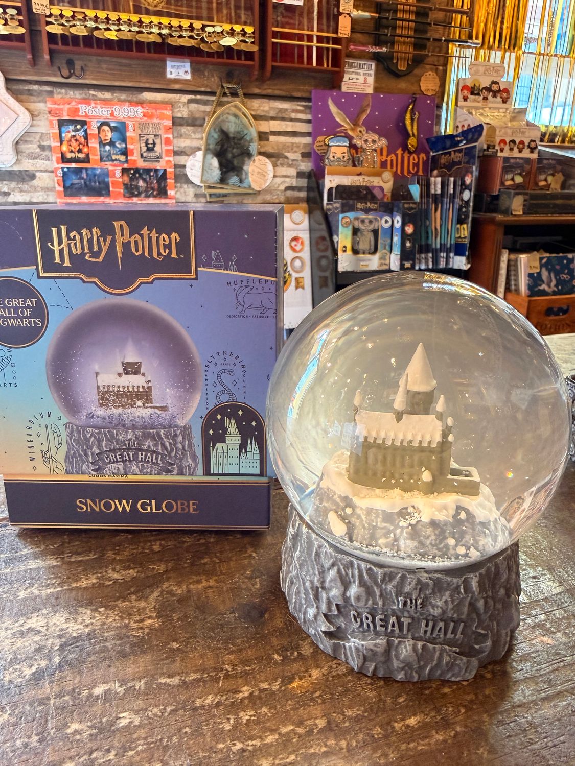 BOLA NIEVE HOGWARTS HARRY POTTER