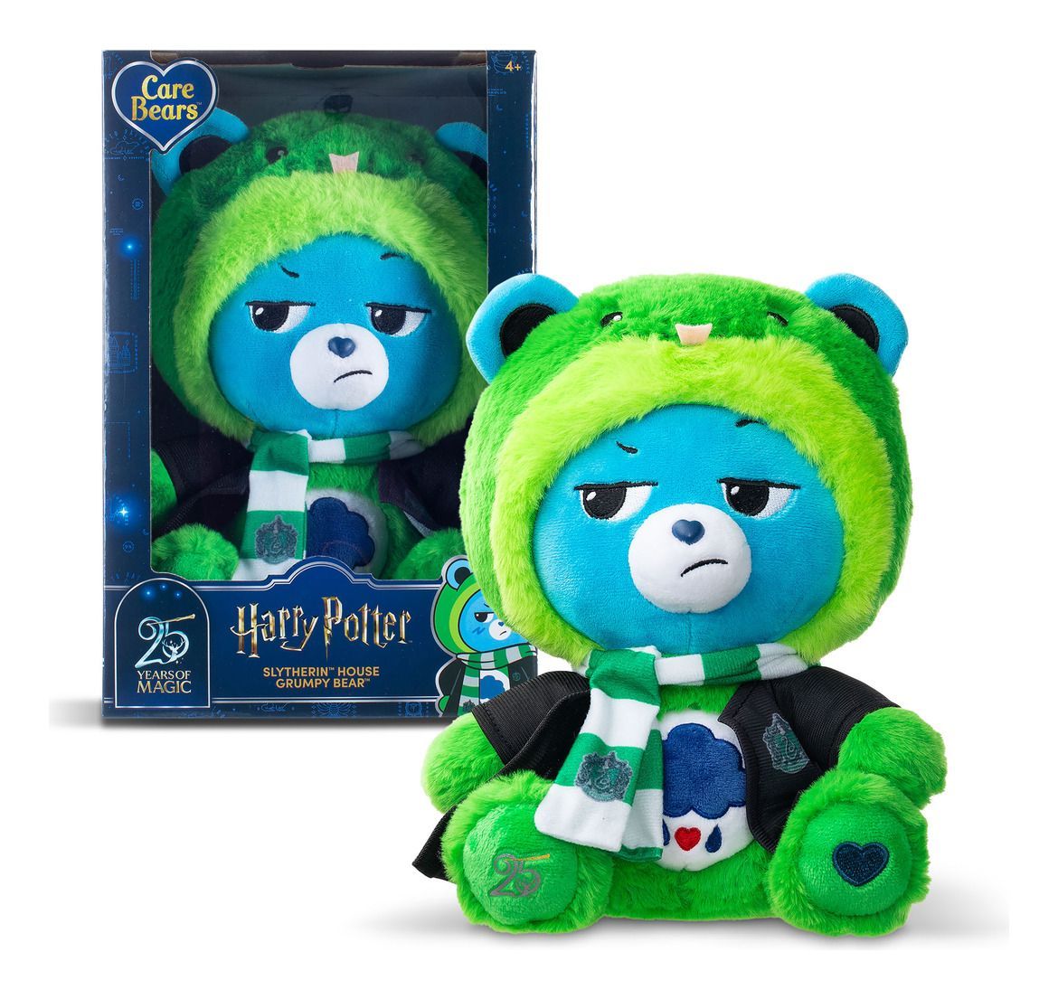 PREVENTA - PELUCHE OSO AMOROSO SLYTHERIN CAPUCHA SERPIENTE ESPECIAL 25 ANIVERSARIO HARRY POTTER
