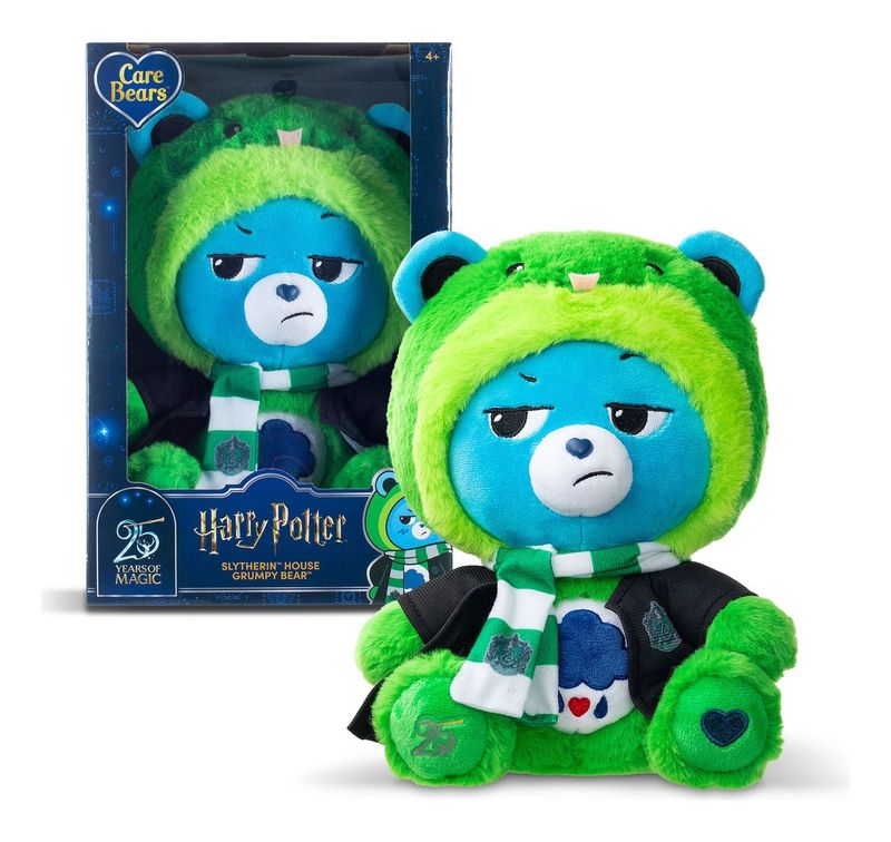 PREVENTA - PELUCHE OSO AMOROSO SLYTHERIN CAPUCHA SERPIENTE ESPECIAL 25 ANIVERSARIO HARRY POTTER