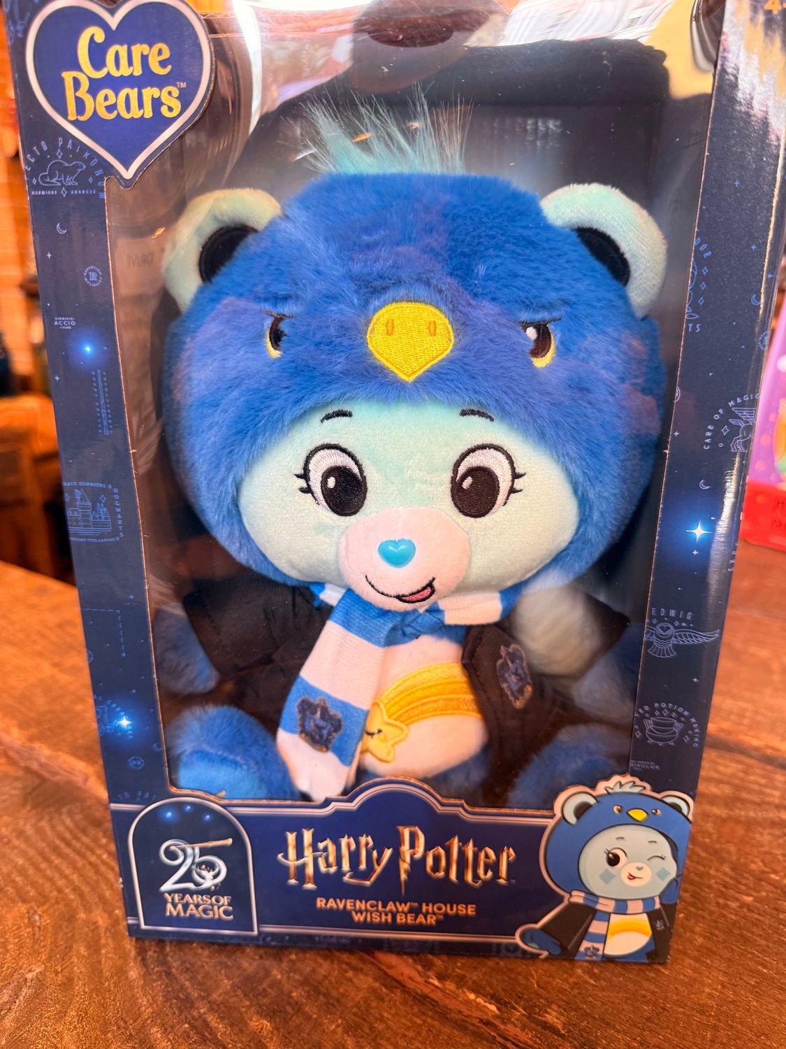 PELUCHE OSO AMOROSO RAVENCLAW CAPUCHA AGUILA ESPECIAL 25 ANIVERSARIO HARRY POTTER