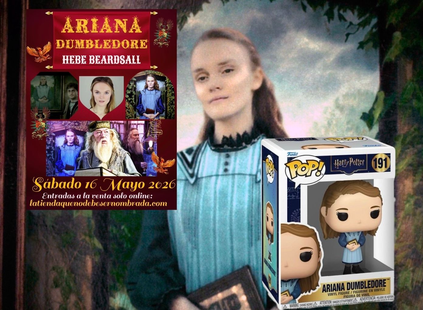 ENTRADA EVENTO ARIANA DUMBLEDORE + FUNKO POP HORA 16:30