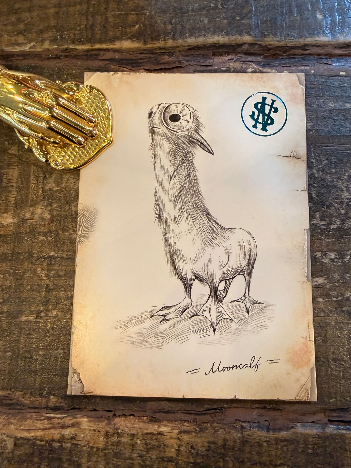 POSTAL CRIATURAS MAGICAS MOONCALF MINALIMA