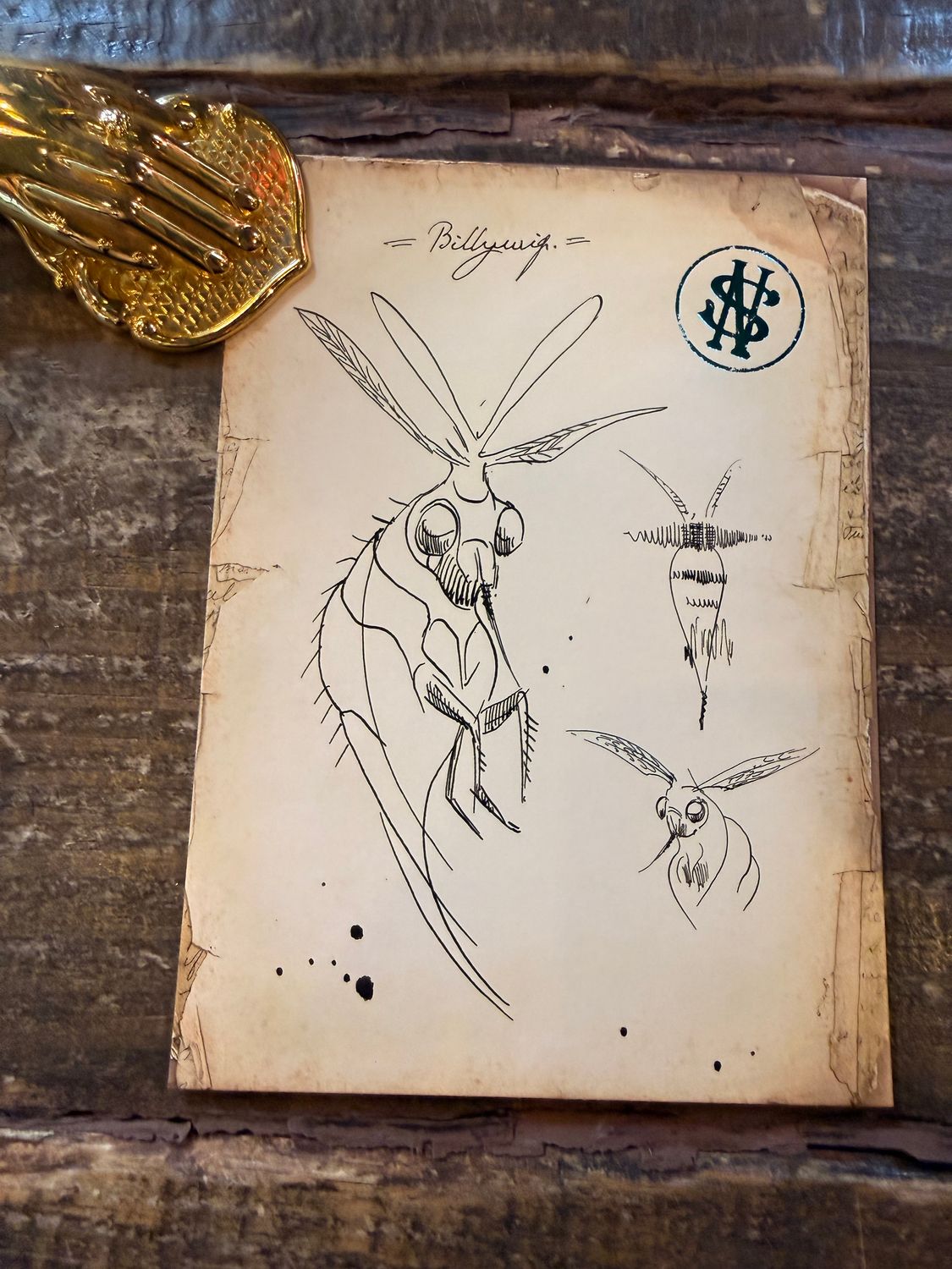 POSTAL CRIATURAS MAGICAS BILLYWIG MINALIMA